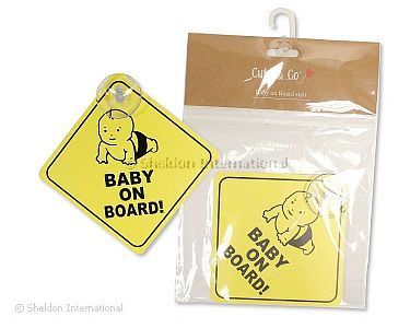 Panneau 'Baby on Board' avec ventouse - Grossiste et Fournisseur
