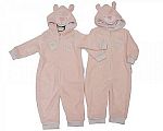 Grenouillère bébé fille à capuche - Lapin