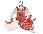 2 pcs salopette ensemble bébé fille avec nœud et dentelle - Grossiste et Fournisseur