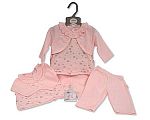 2 pcs pantalon ensemble bébé fille avec faux boléro - Cœurs - Grossiste et Fournisseur