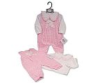 2 pcs salopette ensemble bébé fille avec dentelle et nœuds - Grossiste et Fournisseur