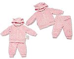 Pantalon et veste ensemble bébé fille avec oreilles - Grossiste et Fournisseur