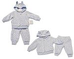 Pantalon et veste ensemble bébé garçon avec oreilles - Grossiste et Fournisseur