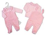Jacquard 2 pcs salopette ensemble bébé fille avec poches - Grossiste et Fournisseur