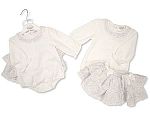 Jacquard jupe/body ensemble bébé fille avec nœuds - Grossiste et Fournisseur