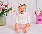 2 pcs ensemble bébé fille avec dentelle - Grossiste et Fournisseur