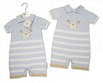 Tricoté barboteuse bébé garçon - Teddy - Grossiste et Fournisseur