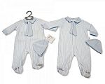 Pyjama bébé garçon avec cravate et bonnet  - ABC