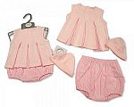 2 pcs robe ensemble avec bonnet pour bébé fille - Cerises - Grossiste et Fournisseur