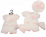 Barboteuse avec bonnet pour bébé fille - Petit Pétale - Grossiste et Fournisseur
