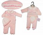 Pyjama bébé fille avec bonnet - Couronne - Grossiste et Fournisseur