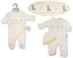 Pyjama bébé avec smocks et bonnet - Girafe - Grossiste et Fournisseur