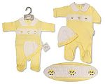 Pyjama bébé avec smocks et bonnet - Hibou - Grossiste et Fournisseur