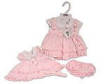 Robe bébé à volants avec dentelle et nœud - Grossiste et Fournisseur