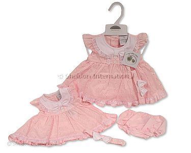 Robe bébé avec dentelle et broderie - Grossiste et Fournisseur