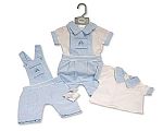 2 pcs salopette ensemble pour bébé garçon - Marine - Grossiste et Fournisseur