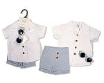 2 pcs shorts ensemble pour bébé garçon avec lunettes de soleil - Grossiste et Fournisseur