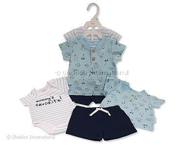 3 pcs shorts ensemble pour bébé garçon - Chiots - Grossiste et Fournisseur