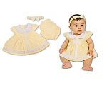 Robe bébé avec sdentelle et nœud - Citron - 6-24 mois - Grossiste et Fournisseur