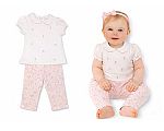 2 pcs leggings ensemble bébé fille avec imprimé floral et broderie - Grossiste et Fournisseur