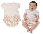 2 pcs ensemble bébé fille avec imprimé floral et nœud - Grossiste et Fournisseur