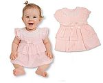 Robe bébé fille à volants avec dentelle et nœud - Grossiste et Fournisseur