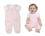 2 pcs Jacquard salopette ensemble bébé fille avec nœuds - Grossiste et Fournisseur