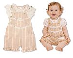2 pcs salopette ensemble bébé fille avec imprimé floral - Grossiste et Fournisseur