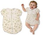 Barboteuse bébé fille avec imprimé floral, dentelle et nœud - Grossiste et Fournisseur