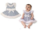 Robe bébé fille avec dentelle et grand nœud - Grossiste et Fournisseur