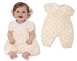 Barboteuse longue bébé fille avec imprimé floral et nœud - Grossiste et Fournisseur