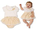 Vichy jupe set bébé fille avec dentelle et nœud - Grossiste et Fournisseur
