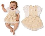Vichy robe set bébé fille avec dentelle et nœud - Grossiste et Fournisseur