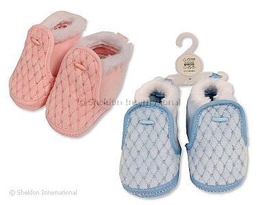 Chaussons bébé avec garniture en fourrure - Grossiste et Fournisseur
