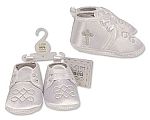 Chaussures garçons de baptême - Croix - Gris - Grossiste et Fournisseur
