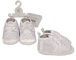 Chaussures garçons de baptême - Croix - Blanc - Grossiste et Fournisseur