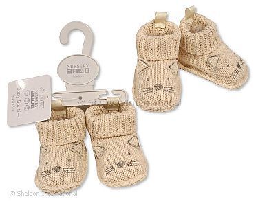Chaussons tricotés pour bébé - Chat - Grossiste et Fournisseur