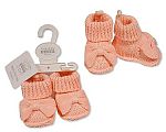 Chaussons tricotés pour bébé avec nœud - Grossiste et Fournisseur