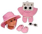 Chapeau de soleil, lunettes solaire et chaussures antidérapantes pour bébé fille - Grossiste et Fournisseur