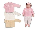 Tricoté cardigan bébé fille avec nœuds - 1010 - 9-24 mois - Grossiste et Fournisseur