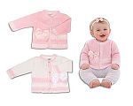 Tricoté cardigan bébé fille avec nœud - 1014 - 0-9 mois - Grossiste et Fournisseur