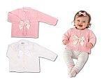 Tricoté cardigan bébé fille avec nœud - 1015 - 0-9 mois - Grossiste et Fournisseur