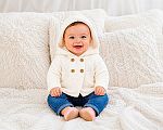 Cardigan tricoté pour bébé avec capuche - Grossiste et Fournisseur