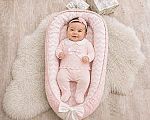 2 pcs ensemble tricoté pour bébé fille avec col en dentelle et nœud - Grossiste et Fournisseur