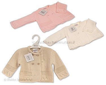 Tricoté cardigan bébé fille -188- 9-24 mois - Grossiste et Fournisseur