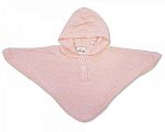 Tricoté poncho bébé - rose - 467p