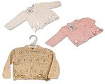 Tricoté cardigan bébé fille avec nœuds -587- Nais-9 mois - Grossiste et Fournisseur