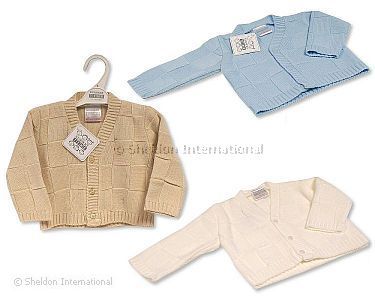 Tricoté cardigan bébé garçon -589- Nais-9 mois - Grossiste et Fournisseur
