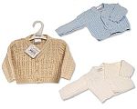 Tricoté cardigan bébé garçon -590- Nais-9 mois - Grossiste et Fournisseur