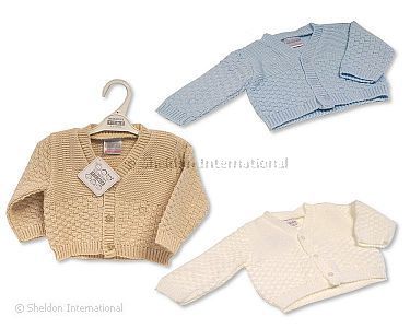 Tricoté cardigan bébé garçon -592- Nais-9 mois - Grossiste et Fournisseur